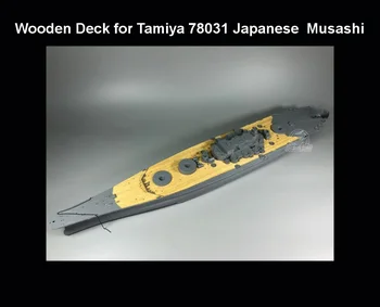 1/350 Masto Medinio Denio Tamiya 78031 Japonijos karo laivas Musashi Modelis CY350041 Surinkti
