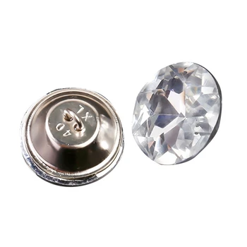 100VNT Kristalų Apdaila Mygtukai 30 Mm Aiškiai Krištolas Mygtukus Imituoti Deimantų Mygtukai Su Metalo Kilpos 