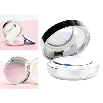 15ml Nešiojamų Oro Pagalvės Daugkartiniai Tuščias Prabangus BB Konteinerių Kosmetikos Makiažas su Veidrodžiu 8 LED Žibintai Sandarų Dangtelį