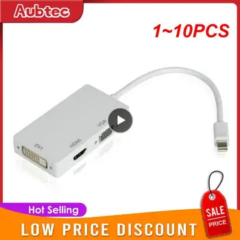 1~10VNT 1 Mini DP DisplayPort į HDMI suderinamus VGA DVI Adapteris Mini DP Cable Konverteris, skirtas MacBook Air 