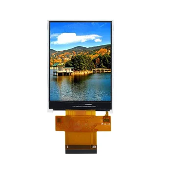 2,4 Colių TFT LCD ekranas 240*RGB*320 Spalvos ST7789V Chip 4-Wire SPI Nuoseklųjį Prievadą 8-bitų Lygiagretus Prievadas 40PIN 0,5 mm Žingsnio Plug-in Versija