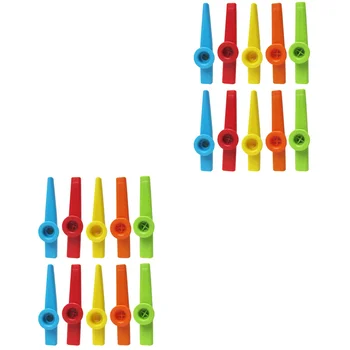20 Vnt Kazoo Vaikams Žaislas Nešiojamų Veiklos Plastiko Fleita Muzikos Instrumentas, Spalvinga Vaikų Mylėtojas