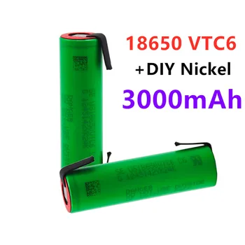 2022 VTC6 3.7 V 3000mAh 18650 Li-Ion Baterija 30A biudžeto Įvykdymo patvirtinimo US18650 VTC6 Įrankiai, e-cigarete, baterijos