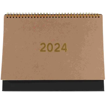2024 Tvarkaraštis Planner Kalendorius Darbalaukio Papuošalai), Jei Panaudoto Nemarginto Stiliaus Biuro (Didelis Kraftpopieris) (20238-202412) Vertikalus