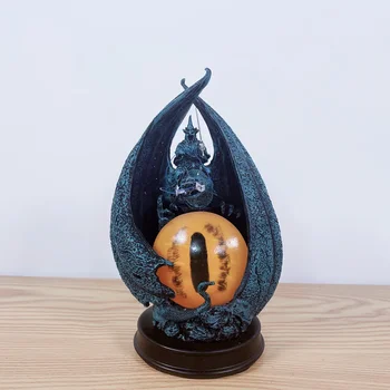 22cm Eye of Sauron Dark Knight Ragana King Black Riders Ringwraiths modelio paveikslas Dervos Statula smilkalų degiklis censer Apdaila