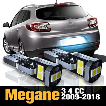 2vnt Canbus LED Licenciją Plokštelės Šviesos Lempos Reikmenys Renault Megane 3 4 CC 2009 2010 2011 2012 2013 2014 2015 2016 2017 2018
