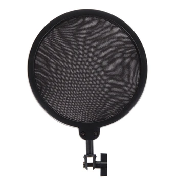 2X Profesionalus Mikrofonas Mic Shock Mount Su Shield Išsakant Galvos Laikiklio Stovas-Laikiklis, Skirtas Studijoje Transliacijos