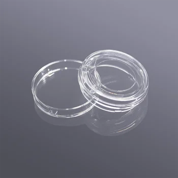 35mm Stiklo Apačioje/Confocal Petri lėkštelės (Stiklo Apačios Skersmuo 15/20mm) Black / White Individualiai Sterilūs, Supakuoti Petri lėkštelės