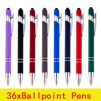 36Pcs Tušinukas Touch Stylus Pen Rašyti Ballpen Kanceliarinės prekės mokyklinės prekės, Raštinė