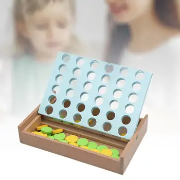 4 Eilės Medinių stalo Žaidimas Klasikinis strateginis Žaidimas Suaugusiems, Vaikams, Vaikai