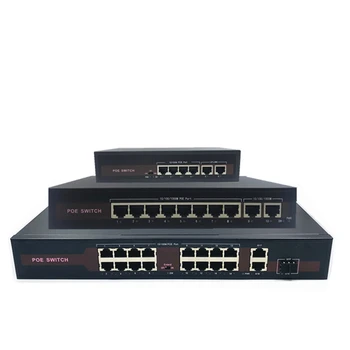 48V Ethernet POE switch su 5/8/16 10/100Mbps Uosto IEEE 802.3 af/šiuo Tinka IP kameros/Wireless AP/VAIZDO kamerų sistema