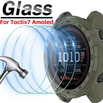 5-1Pcs Grūdinto Stiklo, skirtas Garmin Tactix 7 Amoled Smart Žiūrėti HD Aiškiai Anti Nulio Screen Protector, Filmai Tactix 7 Amoled