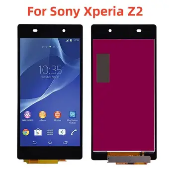 5.2 CM Sony Xperia Z2 L50W D6502 D6503 LCD Ekranas skaitmeninis keitiklis Jutiklinis Ekranas Asamblėjos Juoda