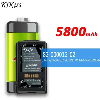 5800mAh KiKiss Galinga Baterija 82-000012-02 8200001202 Už Simbolis MC32N0-G BTRY-MC32-52MA-01 MC32 MC32N0 MC32N0-S Bateria