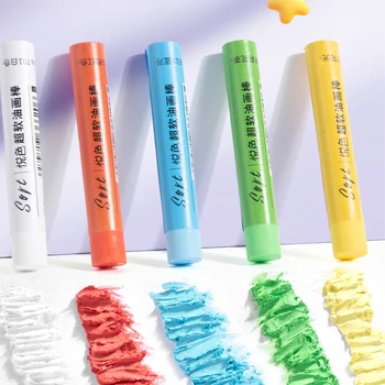 6 spalvų sunkiųjų spalvos Aliejus, Pastelinių klijuoti popieriaus grandiklis įrankių rinkinys 