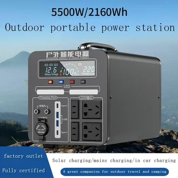 600W-2000W Nešiojamų elektrinės Išorinių Baterijų 220V, Energijos Saugojimo Tiekimo Lauko Kempingas Campervan RV