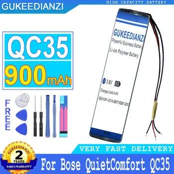 750mAh/900mAh Mobiliojo Telefono Bateriją Bose QuietComfort QC 35 QC35 II 45 QC45 Akumuliatorius, 3-wire Smartphon Baterijos