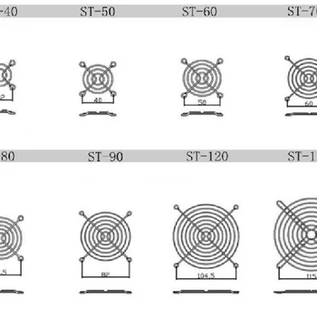 9CM kompiuterio korpuso ventiliatorius metalo apsauginį tinklą padengti 9CM ventiliatorius apsaugoti net 9025 9015 9010