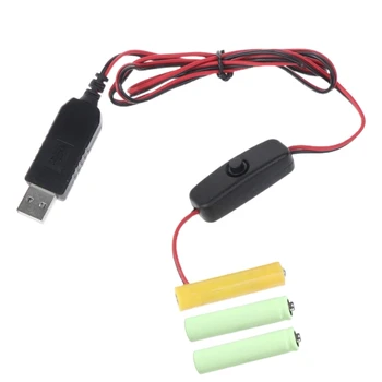AAA Skirtuvai Maitinimo Adapteris,4.5 V Įdėkite 3 AAA Baterijos Maitinimo tinklo Adapteris, skirtas Kalėdų LED Šviesos Fėja