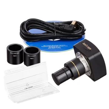 AmScope MU500-CK 5MP USB Mikroskopo vaizdo Kamera + Software + Kalibravimo Rinkinys