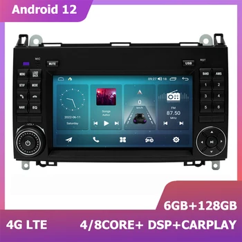 Android 12 Automobilių Radijas Stereo Grotuvas, Multimedia, GPS Navigacija, Mercedes Benz B200 Sprinter W906 W169 W245 Viano Vito BT