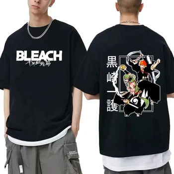 Anime Bleach Marškinėliai 2023 Manga Gerbėjai Harajuk Trumpas Rankovės Hip-Hop Viršūnės