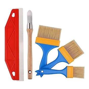 Apipjaustymas Brush Tool, Nustatyti Dažų Šoniniai Šepečiai Apipjaustymas Brush Tool Set Plastikiniai Sienos Turas Dekoratyvinis Šepečiai Namų Dažymas
