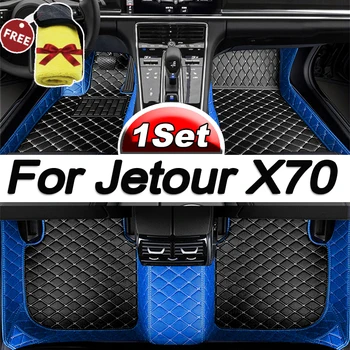 Automobilio Grindų Kilimėliai Jetour X70 Septynios Sėdimos Vietos 2020 2021 2022 Custom Auto Pėdų Pagalvėlės Automobilių Kilimų Padengti Interjero Priedai
