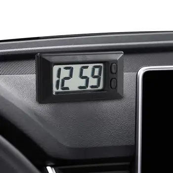 Automobilio Prietaisų skydelis Skaitmeninis Laikrodis, Nedidelis Skaitmeninis Laikrodis, baterijomis, Automobilio Prietaisų skydelis Skaitmeninis Laikrodis LED Laikrodis Transporto priemonės, Klijai Mini