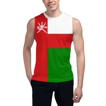 Berankoviai marškinėliai Omanas Vėliavos 3D vyriški, Berniukų Marškinėlius sporto Salėse tankų Fitneso Poilsiu Krepšinio Mokymo Liemenė