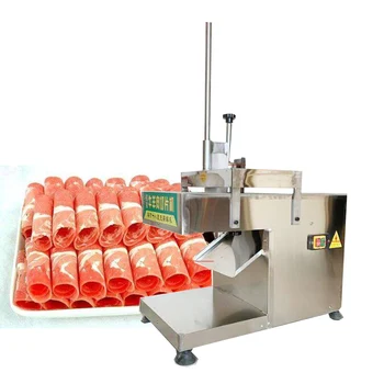 Darbalaukio Šaldytos Mėsos Pjaustymo Mašina Automatinė Jautienos Ir Avienos Ritininis Peilis Staklės, Elektrinės Mėsos Slicer Maisto Procesorius