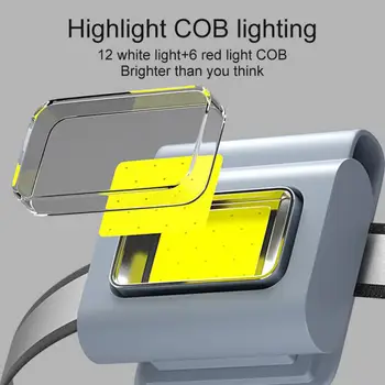 Daugiafunkcinis LED Nešiojamų Šviesos Magnetinis Krovimo Lemputė Drabužius Įrašą, kuriame Veikia Šviesos Silikono Darbo Stiprios Šviesos Žibintai