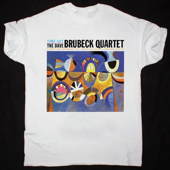 Dave Brubeck Laiko trumpomis Rankovėmis Balti Visi Dydis T-Shirt KH872 ilgomis rankovėmis