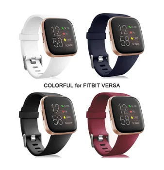 Dirželis /Watchbands Suderinama su Fitbit Versa 2 /Fitbit Versa/Versa Lite, Klasikinis, Minkštos Silikono Dirželis Pakeitimo Apyrankė