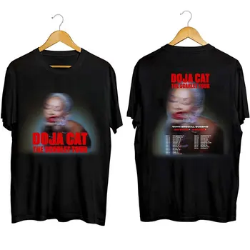 Doja Katė Scarlet Kelionių Merch T-shirt Spausdinti Vasaros Vyrų/Moterų Streetwear Marškinėlius Marškinėliai trumpomis Rankovėmis Naujas Logo Tee