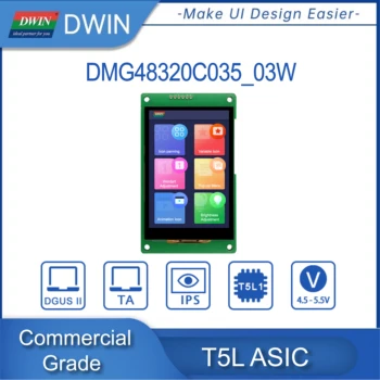 DWIN 3.5 Colių TFT TN/IPS LCD Modulis Komercinės HMI Ekranas Touch 