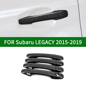 Dėl Subaru Liberty 2015-2019 Šeštosios kartos Blizgus Anglies pluošto modelio pusės Durų Rankena Apima Apdailos 2016 2017 2018