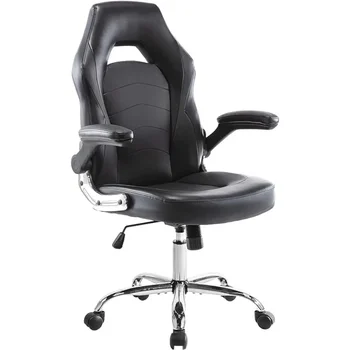 Ergonomiška Biuro Kėdė, Kompiuterinis Stalas Vykdomosios Kėdė Su Reguliuojamo Aukščio ir Flip-Up Ginklų Žaidimų Baldai