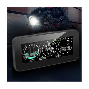 F3 Motociklų 3 1. Padangų Slėgio Monitorius GPS Spidometras Transporto priemonės Greitis Tachometras Šlaito Metre PSSS LCD Skaitmeninis HUD