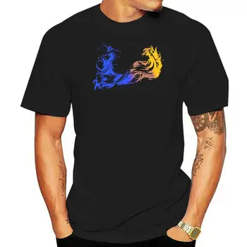Final Fantasy X Logotipas VYRIŠKI Marškinėliai XS Mados Vasaros T-Shirt