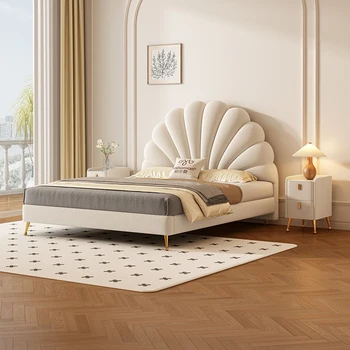 Geriausias Pardavėjas dizaineris Aksomo audinys, king size lova rėmo prabanga 1,5 m 1,8 m šiuolaikinės miegamasis rinkiniai Katė Braižymo minkštas karalienės dydžio lova