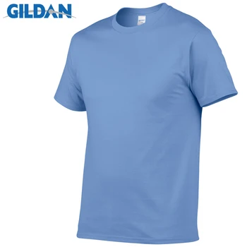Gildan Prekės Vasaros Vyrų T-Shirt 100% Medvilnės Vyrams, Atsitiktinis Marškinėlius Trumpomis Rankovėmis O-Kaklo Marškinėliai Patogūs Kietas Viršūnes Tees Negabaritinius
