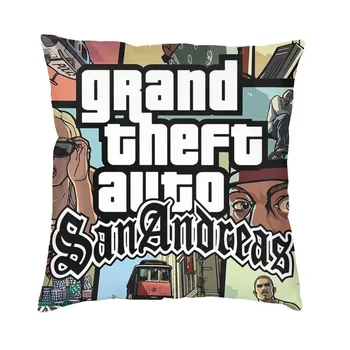 Grand Theft Auto San Andreas Pagalvės užvalkalą Kambarį Apdaila Šiaurės GTA V Žaidimo Pagalvėles už Sofos Aikštėje Užvalkalas