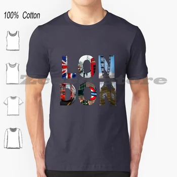 Gražus Miestas London Uk Versija Marškinėliai 100% Medvilnė, Patogus, Aukštos Kokybės Uk Versija Sąjungos Šalies Žvaigždės Brexit Didelis