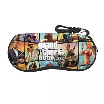GTA 5 Vaizdo Žaidimas Nešiojantiems Akinius Atveju Moterys Vyrai Minkštas Grand Theft Auto Akiniai nuo saulės Apsauginis Krepšys