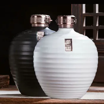 Išskirtinį 500ml Aukštos kokybės Naujas Keramikos Ripple Pakuotės Daugkartiniai Butelių Meno kūrinius, Dekoravimo, Rankdarbių Pilstymo Butelis