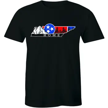 JAV Žvaigždė Vėliavos Namų, Kalnų, Pėsčiųjų, Kempingas Laipiojimo Atostogų Tee Vyrų T-shirt