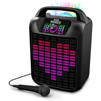 JONŲ Šalies Rokeris Max Portable Bluetooth Šalies Garsiakalbis su Karaoke Mikrofonas Šviesos ir Radijo Gimtadienis