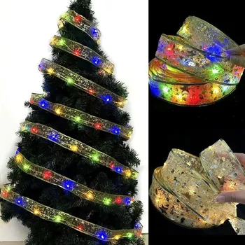 Kalėdinė Dekoracija LED Juostelės Pasakų Žibintai Kalėdų Eglučių Papuošalai Namų 