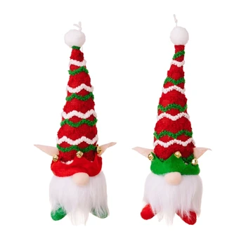 Kalėdų Eglutė Dekoratyvinis Gnome su Šviesos Pliušinis Beveidis Žėrintis Nykštukai